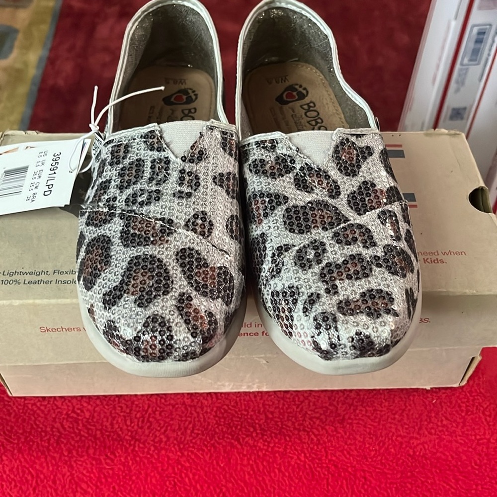 Bobs by Skechers Leopard Print Flats
